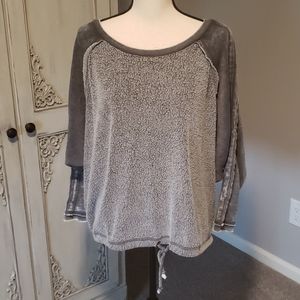 Distressed sweatshirt